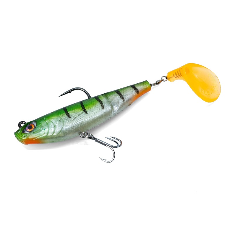 Chasebaits The Swinger Rigged Soft Plastic Lure 90mm Brown Tiger