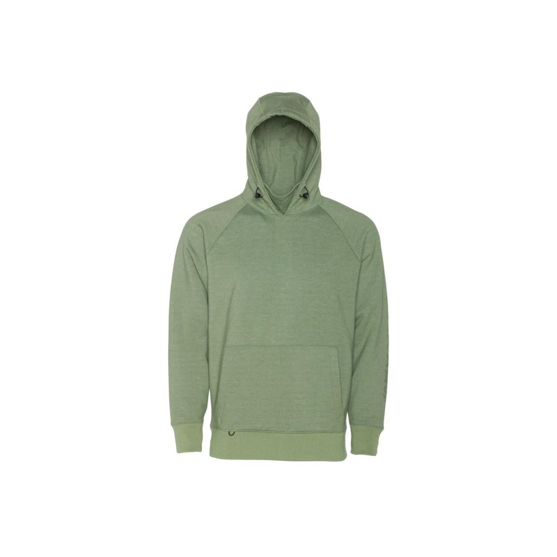 Grundens Dillingham Tech Hoodie Olivine Heather SM