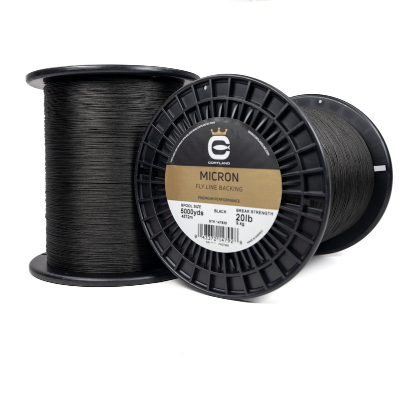 Micron Fly Line Backing – Black BLACK 20 LB 100 YD