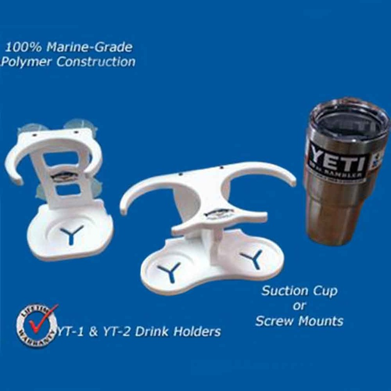 Deep Blue Marine Products Yeti Boat Drink Holders With Suction Cups DOUBLE
