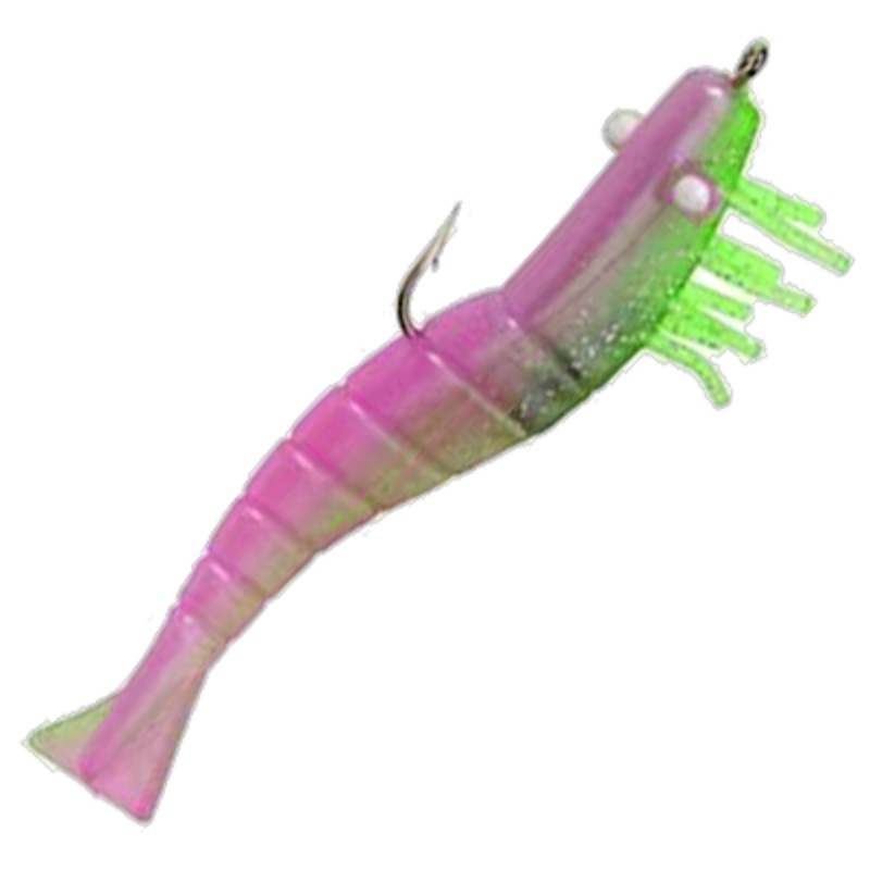 DOA Soft Bait Rigged Shrimp 3inch – Electric Chicken – 3 Rigged