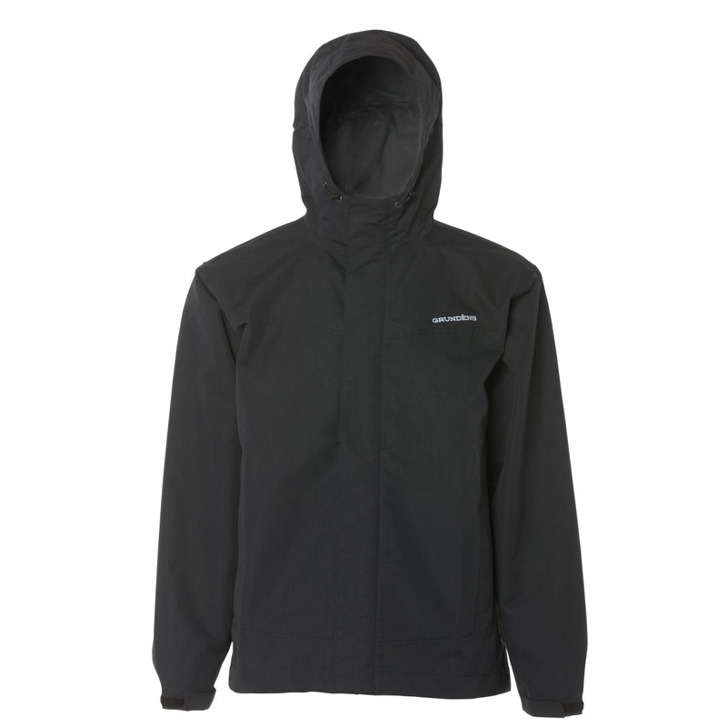 Grundens Full Share Men’s Hooded Jacket BLACK – SMALL
