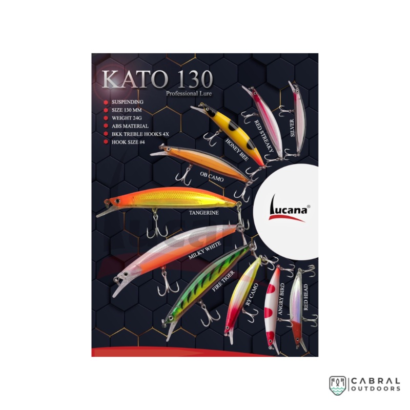 Lucana Kato 130 Hard Lure | 21-24g | 1pcs/pkt 21g Red Head