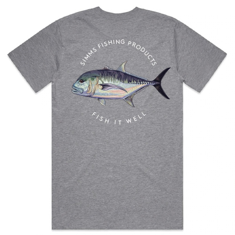 Simms Giant Trevally T-Shirt S GREY MELANGE