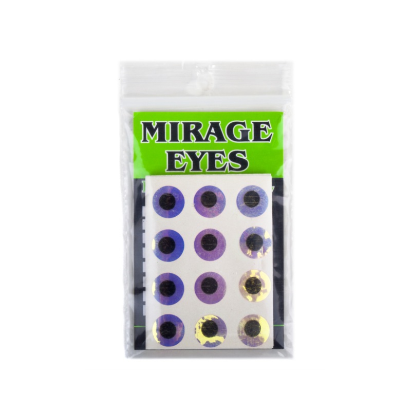Wapsi Flat Stick On Eyes Mirage 1/4in 64-pack