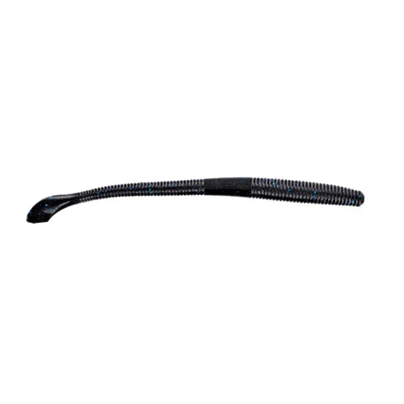 Yamamoto 7.75″ Kut Tail Worm Black/Blue Flake