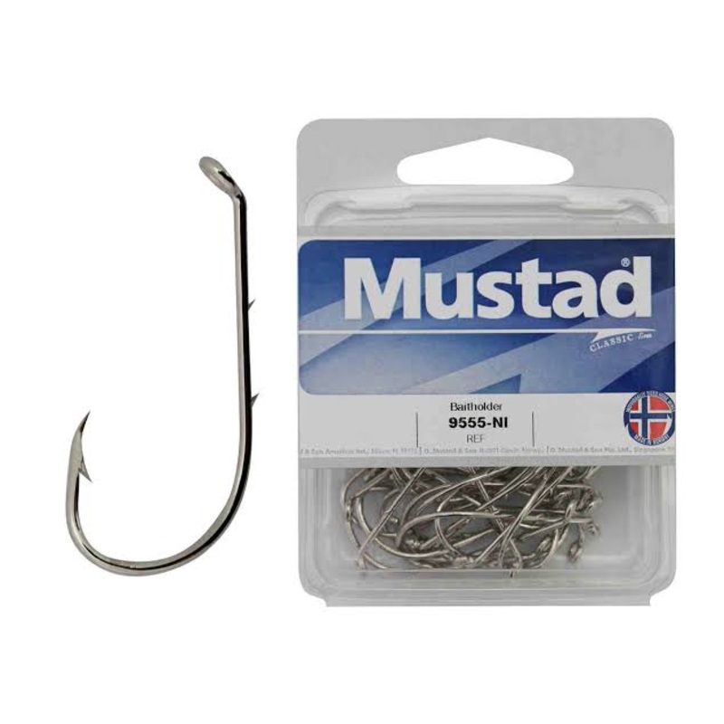 Mustad 9555-NI Hooks 6 50pcs