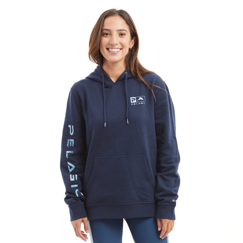 Pelagic Womens Northlake Icon Pullover Fleece Hoodie Small