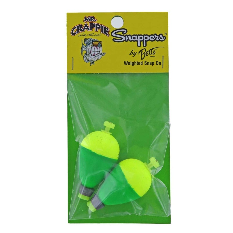Betts Mr Crappie Weighted Pear 2pk 1 1/4″ MP125W-2YG