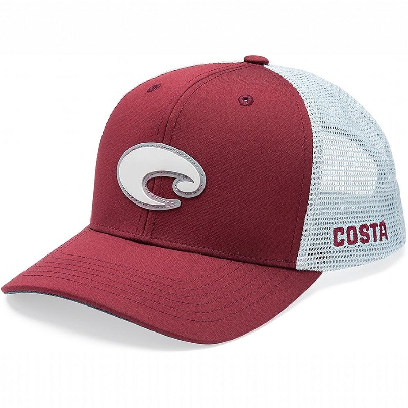Costa Core Performance Trucker XL Fit Hat – Maroon