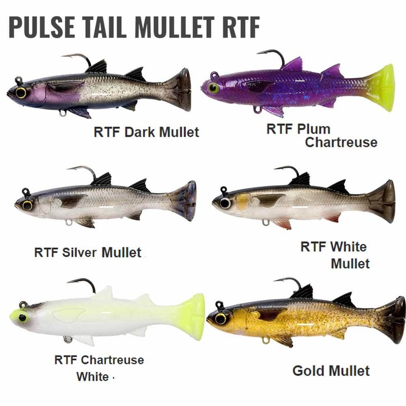 Savage Gear 3IN Pulse Tail Mullet RFT Lure DARK MULLET