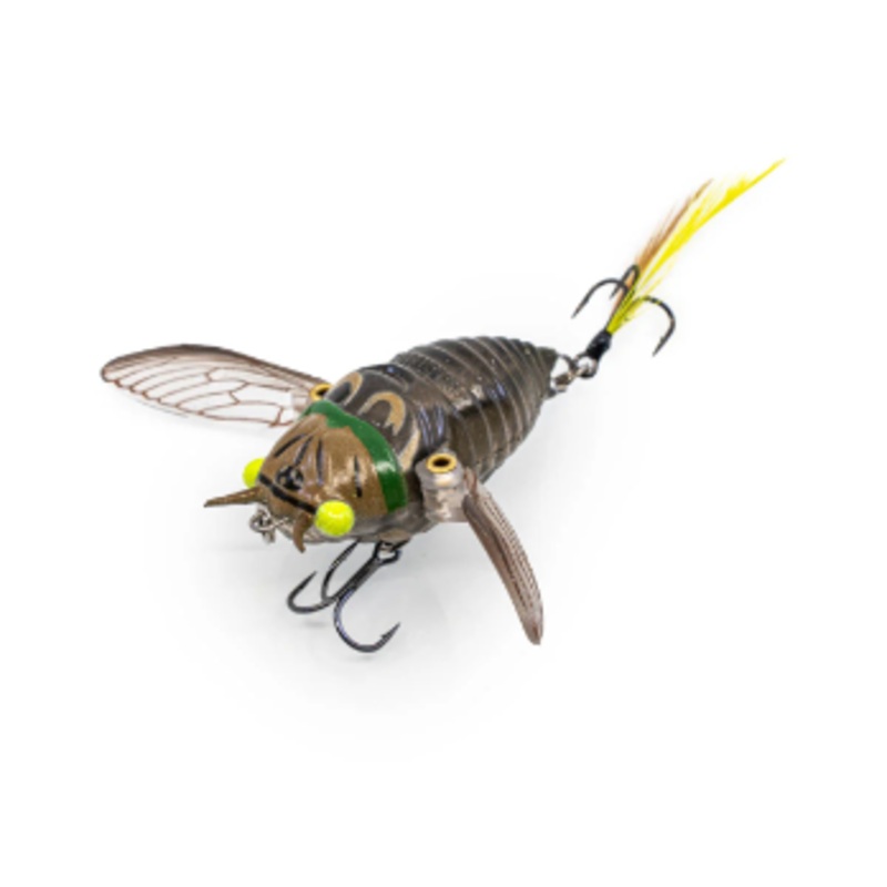 Chasebaits Ripple Cicada Surface Walker Lure 55mm Bright Eyes