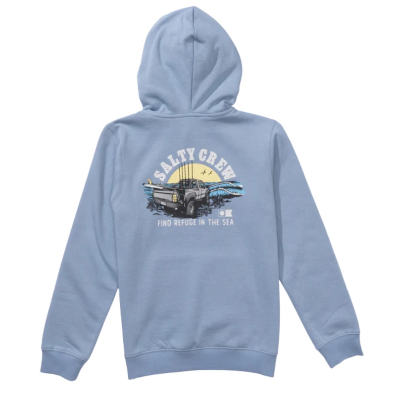 Salty Crew Boys Tentacles Fleece Hoodie S Dusty Olive