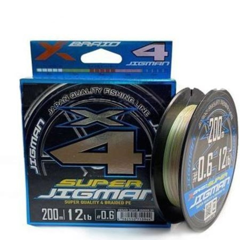 XBraid (YGK) Super Jigman X4 200m #0.8/0.148mm 14Lb/6.3kg
