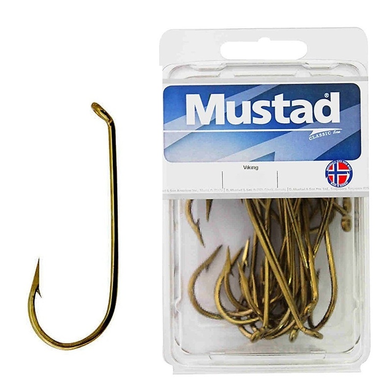 Mustad French Viking Bronze Hook Bulk Value Pack 540 1