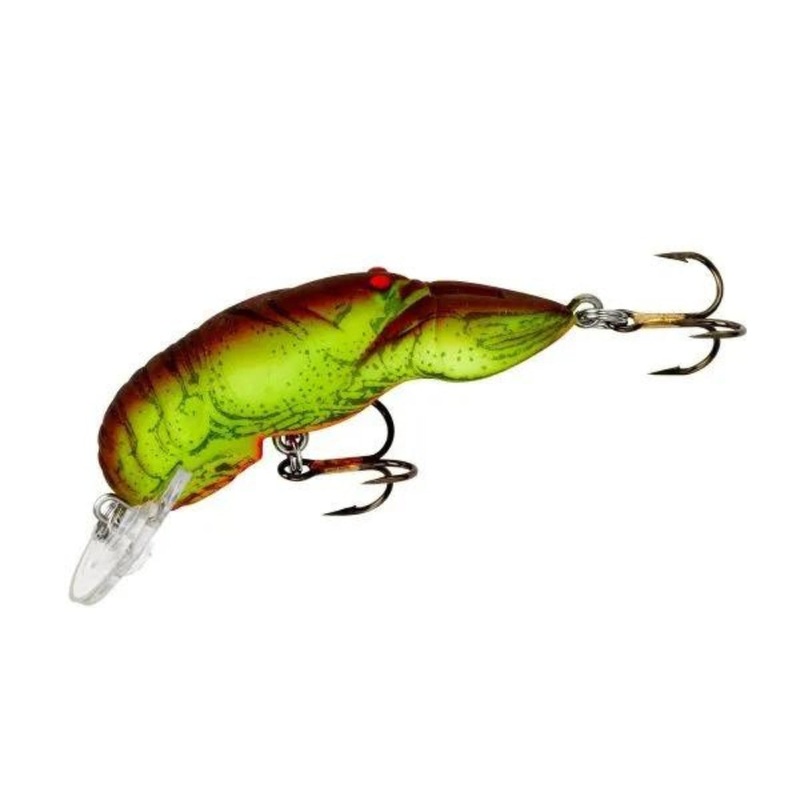 Rebel Teeny Wee Craw Lure 1.5 INCH 34 – Chartreuse / Green Back