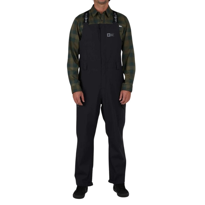 Salty Crew Long Range Bib Pant S Black