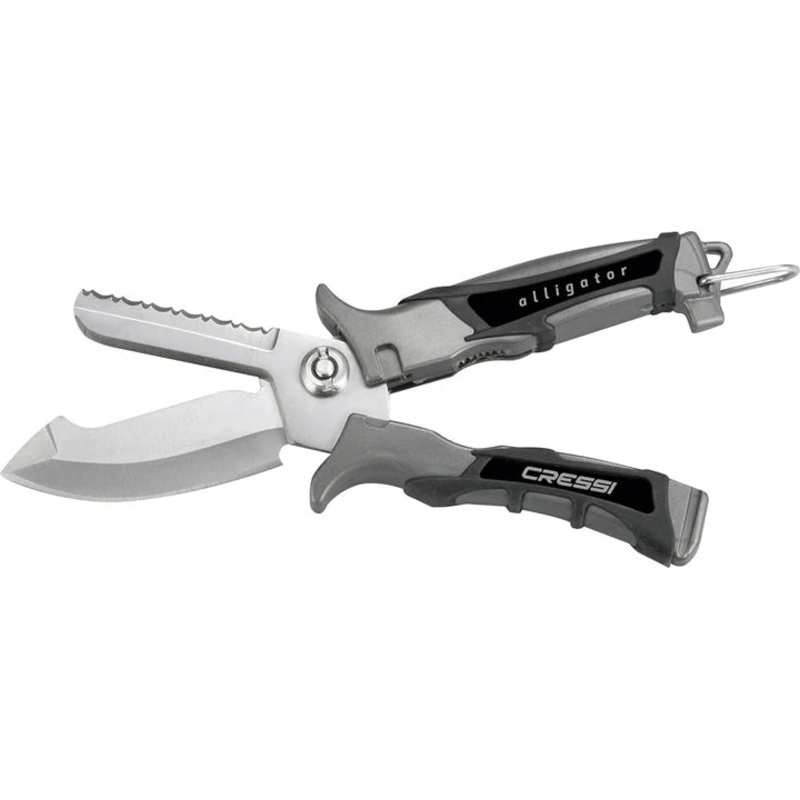Cressi Alligator Shear Scissor Knife OSFM BLACK