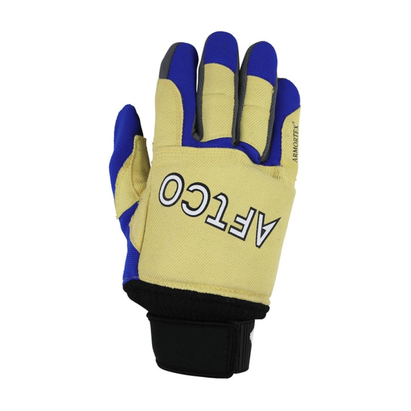 Aftco Wire Max Salt Water Fishing Glove Blue Medium