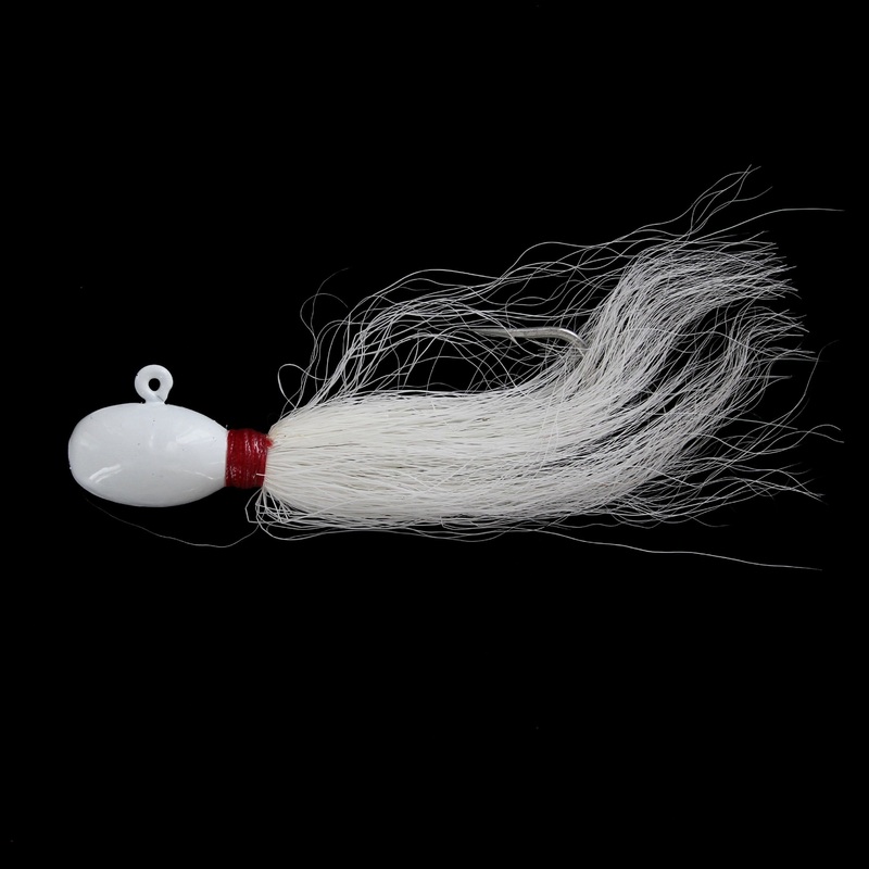 Captain Mack Super Bucktail Jig White 3 Pk 1/4 oz
