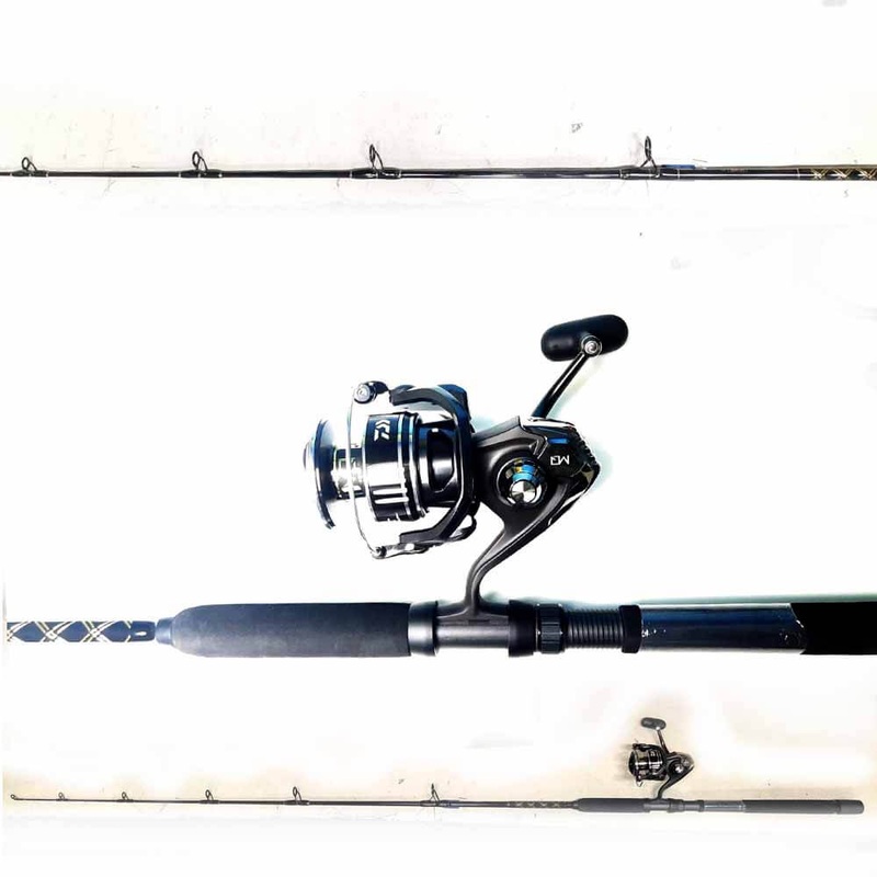 Daiwa BG MQ 10000 Reel Capt. Harry’s CS15/20 Spinning Rod Combo