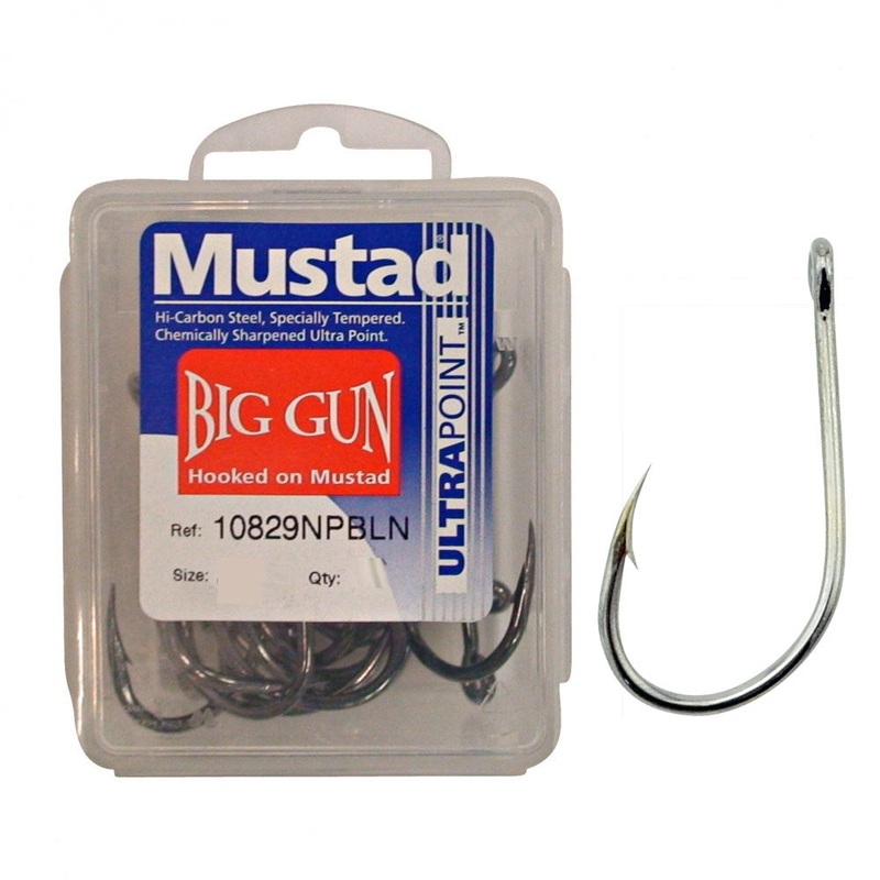 Mustad Big Gun Hook Box 1/0 BLACK