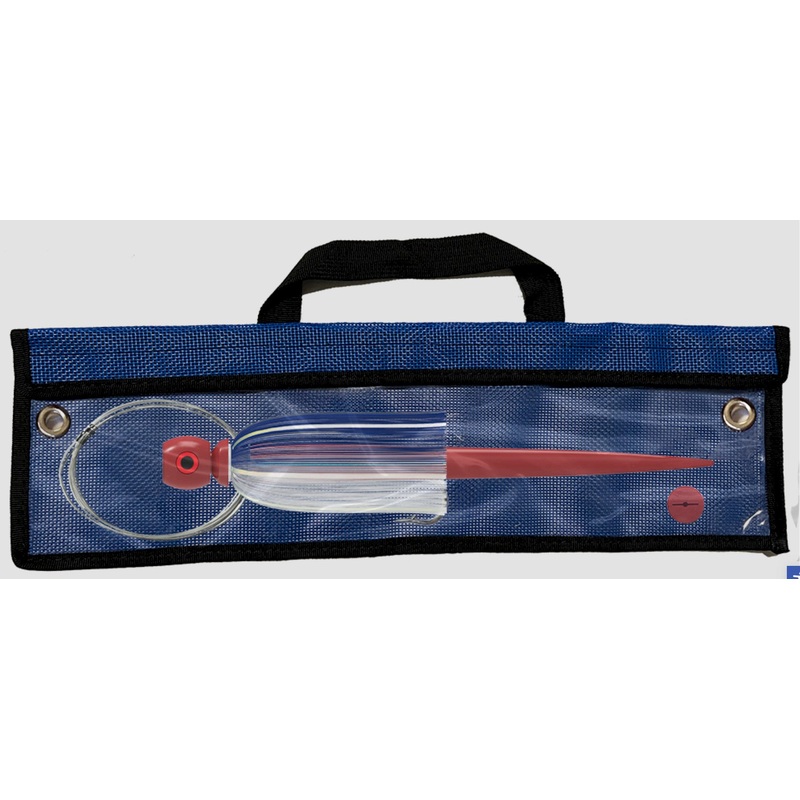 WolfPack Tackle Jet Head Pre-Rig Junior (0.75oz) Red Head/Blue Crystal