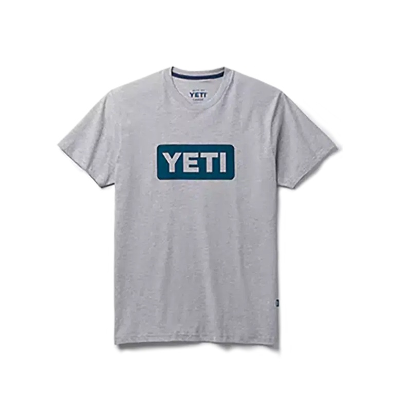 Yeti Premium Logo Badge Short Sleeve T-Shirt – Grey S