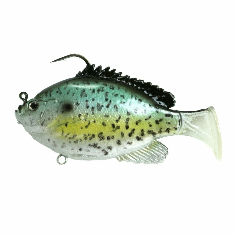 FishLab Bio-Gill Soft 4″ Swimbait Rigged 4″ Black Crappie