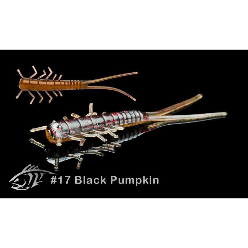 LUNKER CITY Hellgie 5″ (125 mm) – 10 pc #017 Black Pumpkin