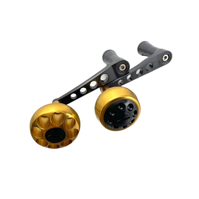 MC Works BB Power Handle AR Grip – 850SP (85mm) Black Handle Gunmetal Knob (20 Stella SW8000~14000)