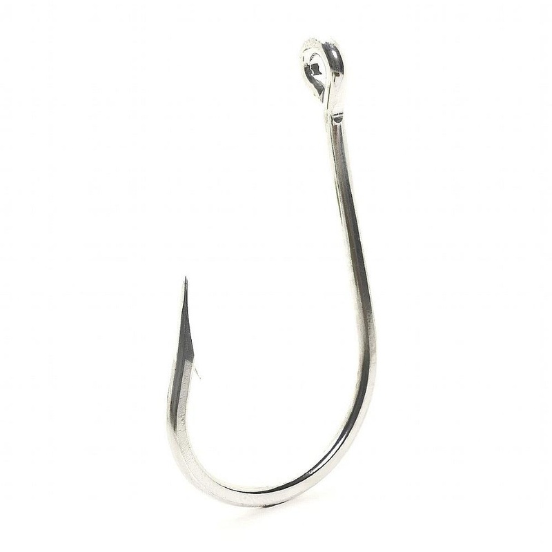 Mustad 7691S Stainless Steel Southern & Tuna Big Game Hook 10PK 12/0