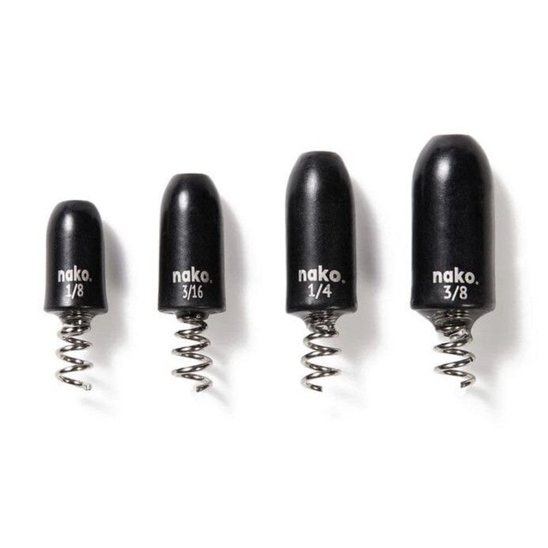 Nako Screw-In Tungsten Weights 1/8oz 5pk