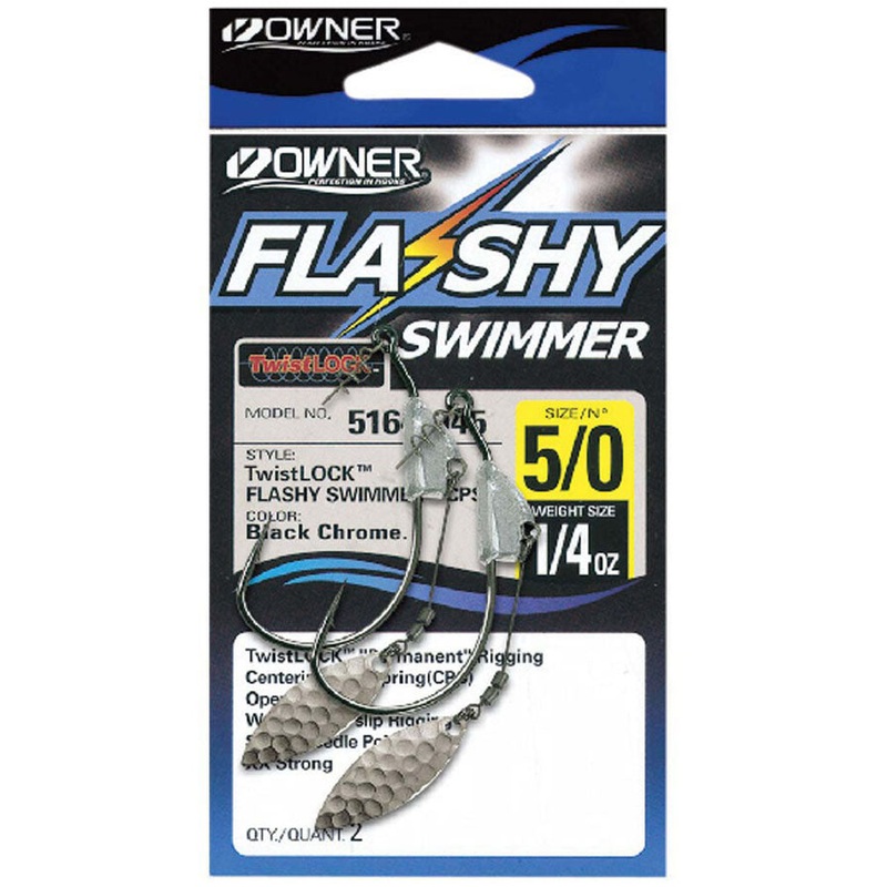 Owner 5164 Flashy Swimmer Jighead Hooks 10/0 – 1/2oz