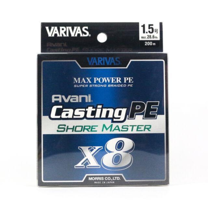 VARIVAS Casting Max X8 Shore Master 200m #1.5 – 12.8mm – 14.5Lbs