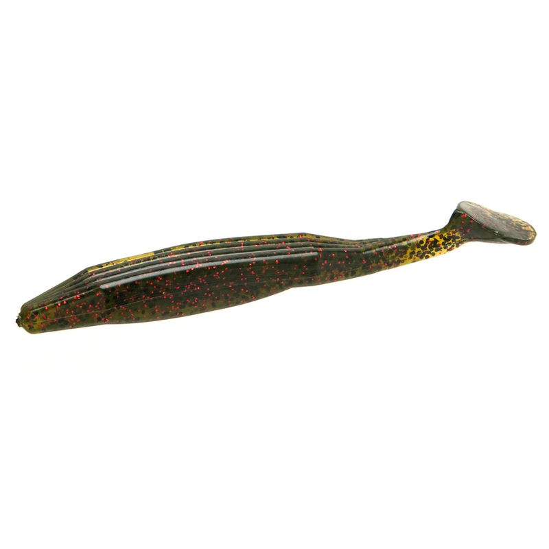 Zoom Bait 5″ Swimming Super Flake – 5 Pack Watermelon Red