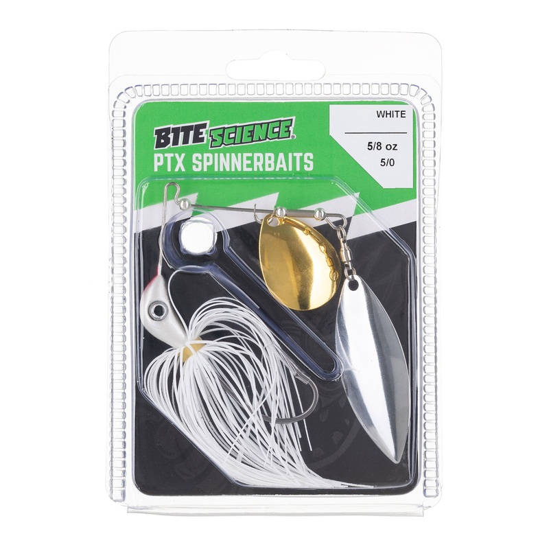 Bite Science PTX Spinner Bait Lure 5/8oz Black Orange