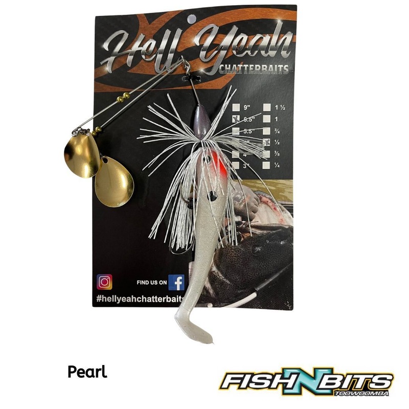 Hell Yeah – Spinnerbait 5.5 Twin Spin 1/2oz Black Purple