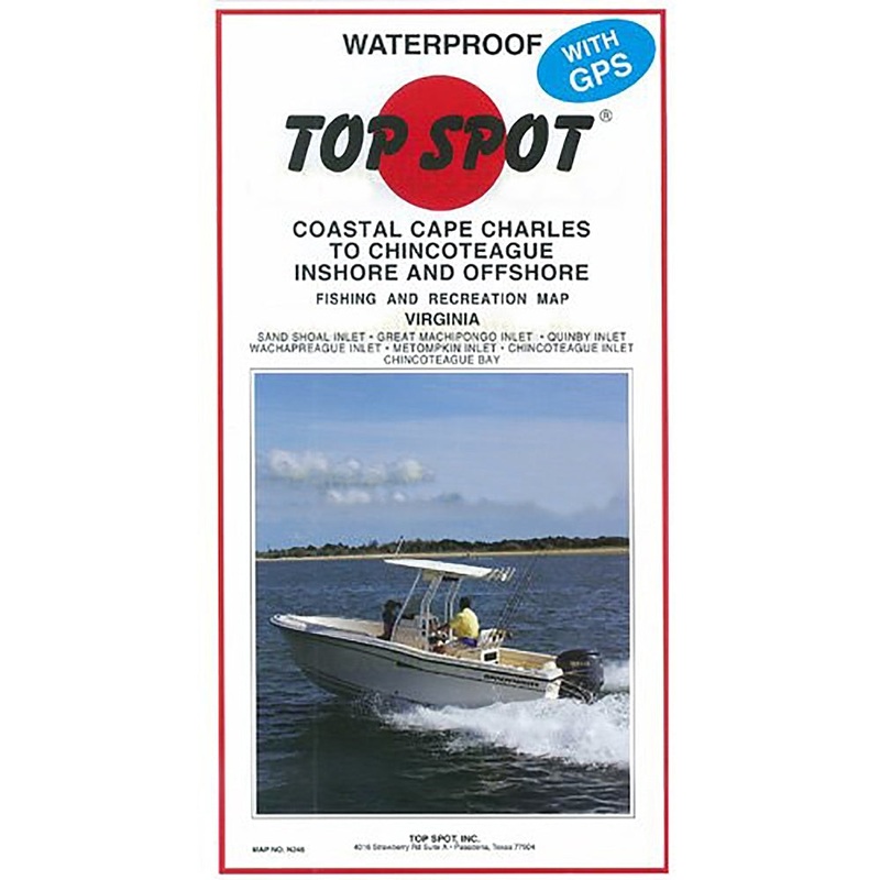 Top Spot Map N245, Virginia, Cape Charles to Chincoteague Inshore – Offshore
