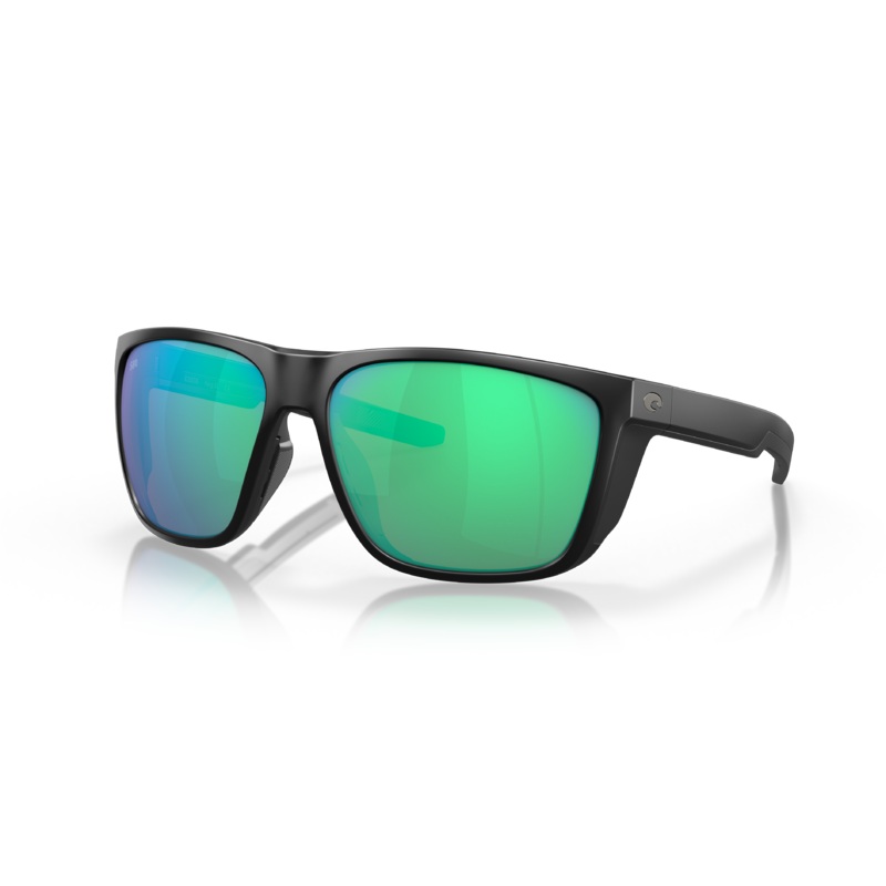 Costa Ferg XL Sunglasses Matte Black Green Mirror 580G