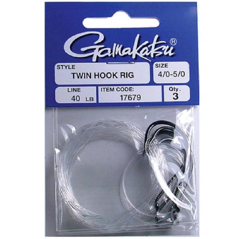 Gamakatsu Twin Hook Rigs 2/0, 3/0