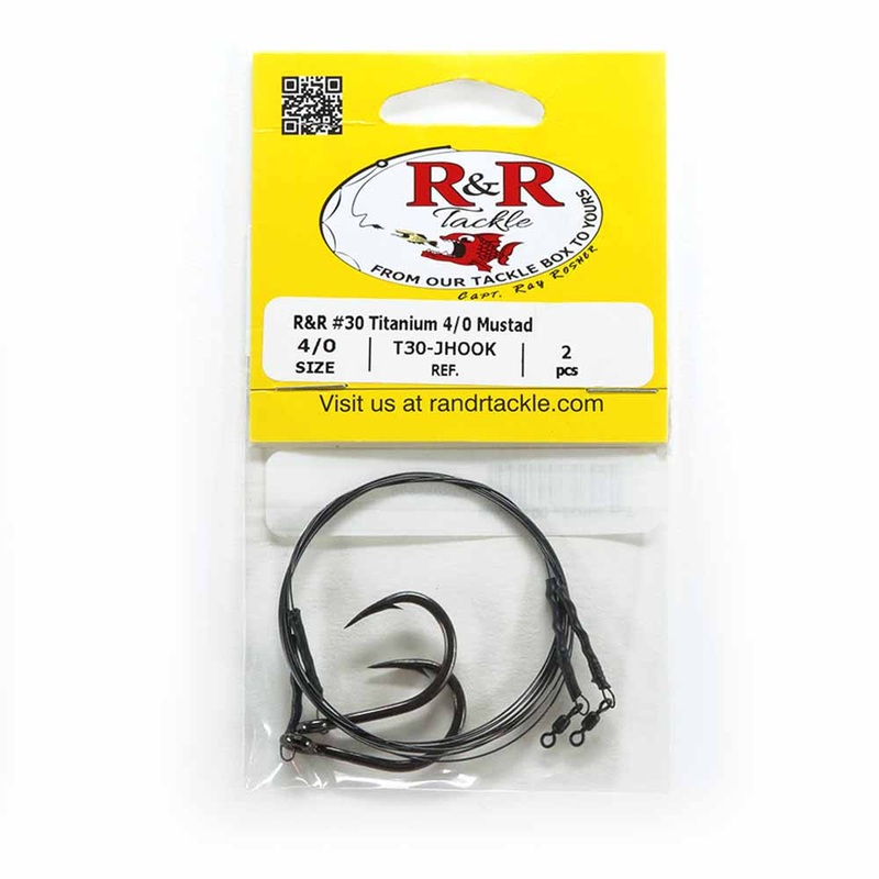 R&R Tackle Titanium Leader With Power Swivel 2 Pack CIRCLE 6/0