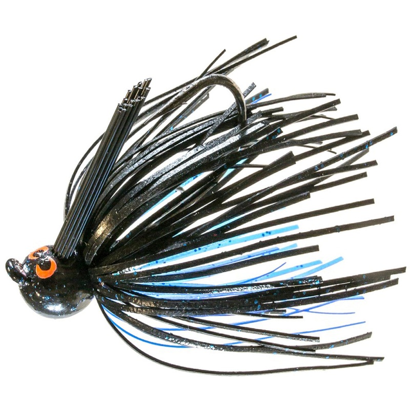 Zman Crosseyez Power Finese Skirted Jig Lure 3/8oz Black Blue
