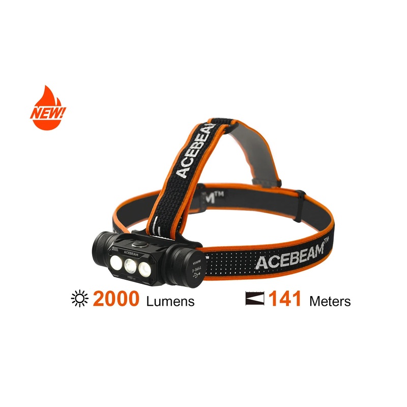 Acebeam H50 2.0 Rechargeable Headlamp H50 2.0 with Acebeam 18650 Battery