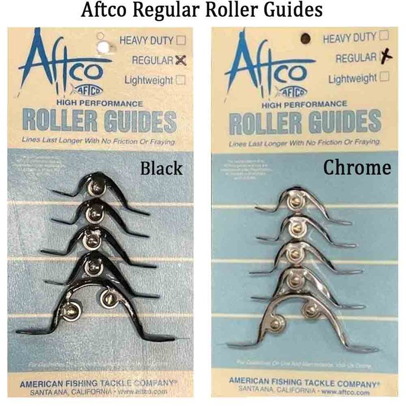 Aftco Heavy Duty Stainless Steel Roller Guide Set BLACK