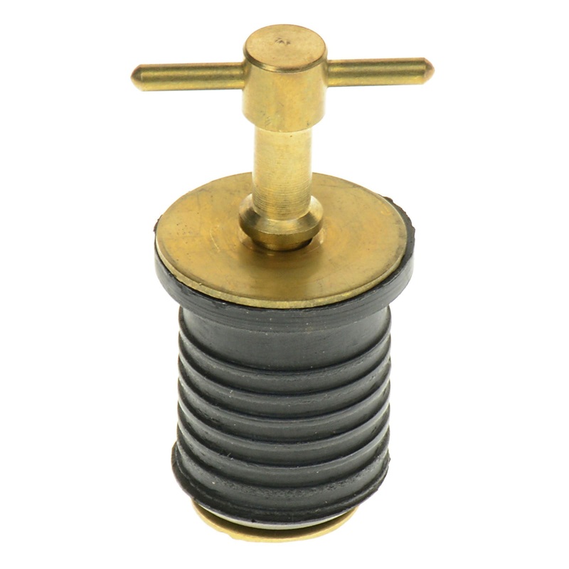 Boat Drain Plug 1″ Twist- Brass