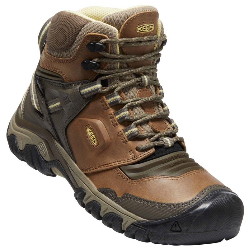 Keen Ridge Flex Mid WP Womens US7 Safari Custard