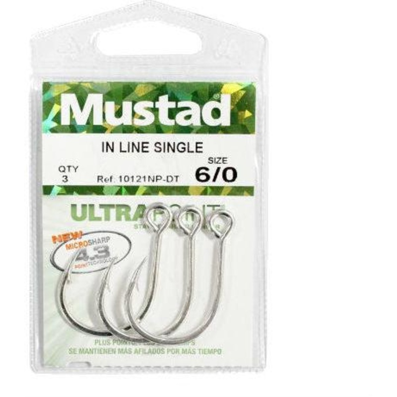Mustad Inline Single Hooks 2/0