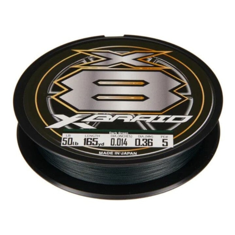 XBraid X8 Braid Braided Line Dark Green 8lb 165yds