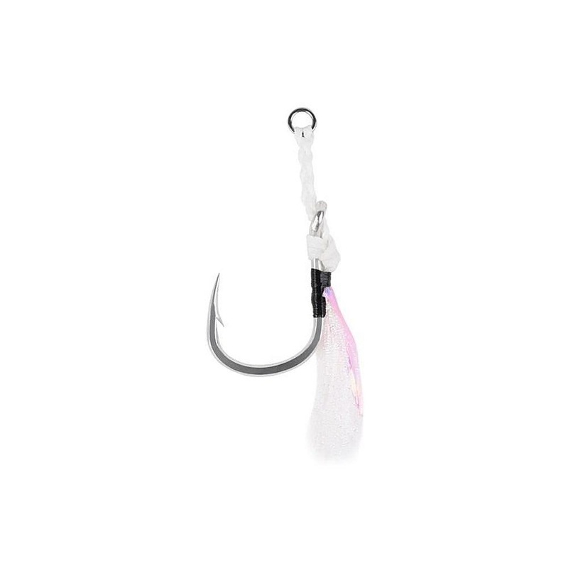 Mustad Assist Hook W/Flash-1 4/0 Green